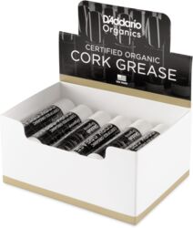 öl für blasinstrument D'addario ODCRKGR12 Organic Cork Grease, Box of 12 Tubes