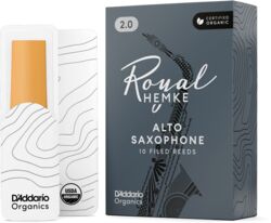Blatt für saxophon D'addario RHKP10ASX400 Royal Hemke Alto Saxophone Reeds, Strength 4.0, 10-pack