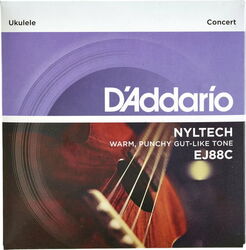 Ukulele saiten D'addario Nyltech Ukulele Concert 24-26 EJ88C - Saitensätze 