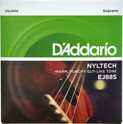 Ukulele saiten D'addario Nyltech Ukulele Soprano 24-26 EJ88S - Saitensätze 