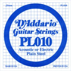 E-gitarren saiten D'addario XL Nickel Single PL010 - Saite je stück