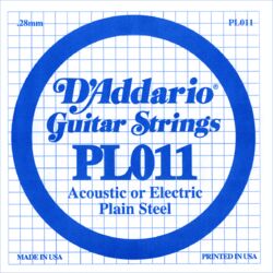 E-gitarren saiten D'addario XL Nickel Single PL011 - Saite je stück