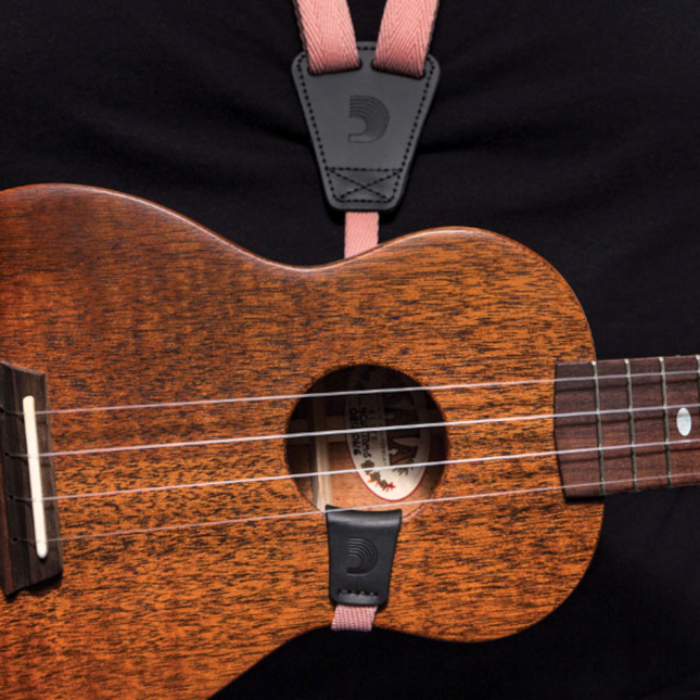 D'addario Eco-comfort Ukulele Strap Coral - Zubehör für Sonstige Saiteninstrumente - Variation 1