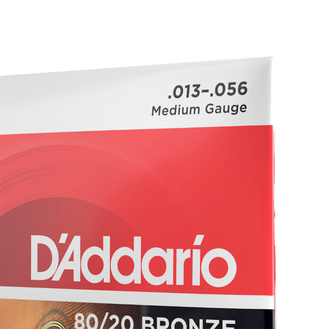 D'addario Ej12 80/20 Bronze Acoustic Guitar Strings, Medium, 13-56 - Westerngitarre Saiten - Variation 1