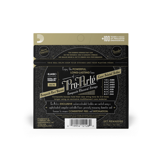 D'addario Jeu De 6 Cordes Ej45c Pro Arte Classical Composite Core - Normal Tension - Konzertgitarre Saiten - Variation 1
