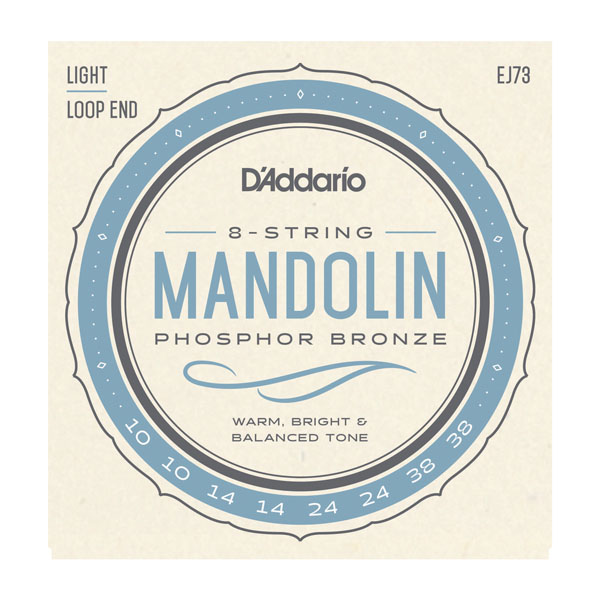 D'addario Ej73 Mandolin Strings Phosphor Bronze Light 10-38 - Mandoline Saiten - Variation 1