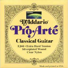 D'addario Jeu De 6 Cordes Ej44 Pro Arte  Classical Nylon Core - Hard Tension - Konzertgitarre Saiten - Variation 1