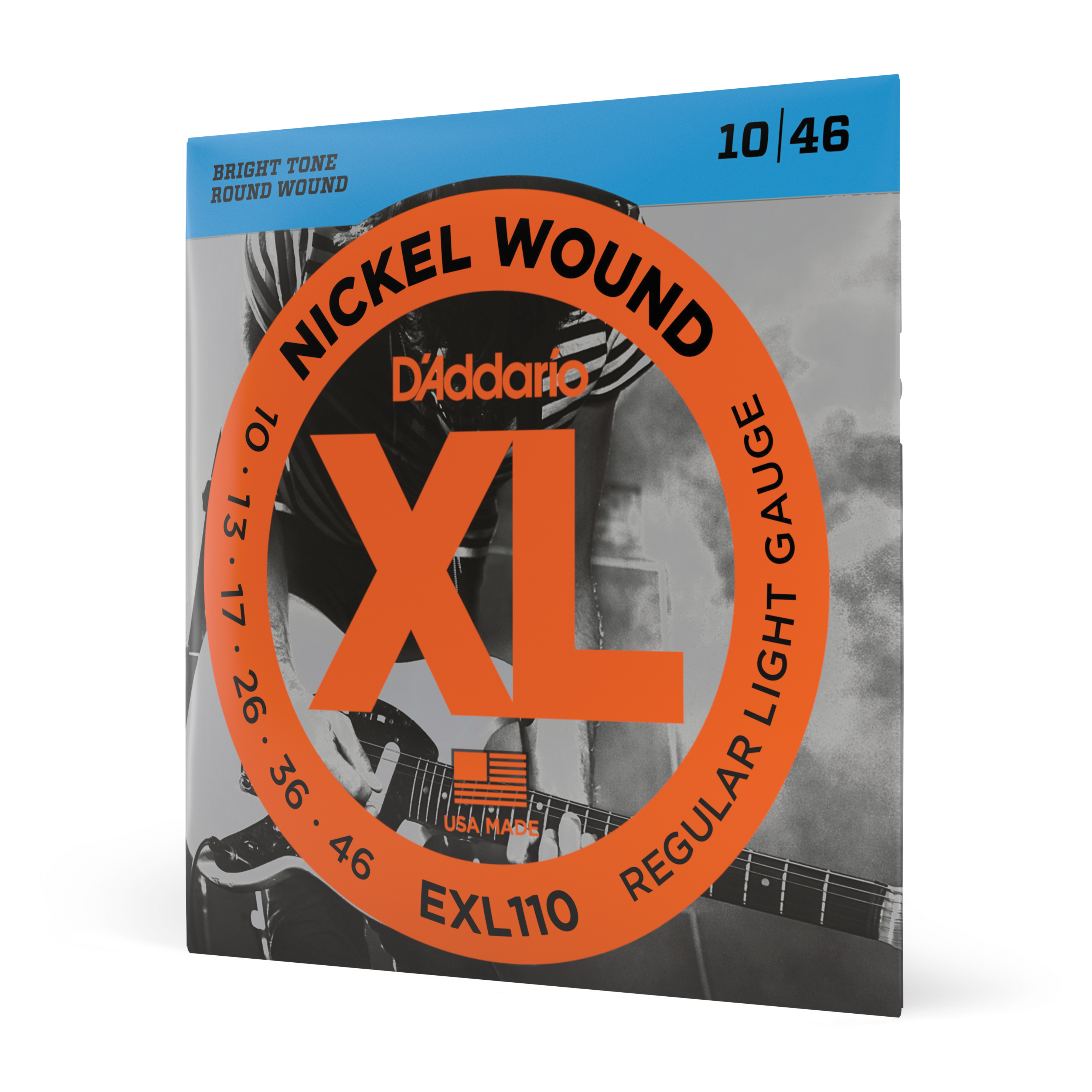 D'addario Jeu De 6 Cordes Guit. Elec. 6c Nickel Wound Regular Light 0.10-0.46 Exl110 - E-Gitarren Saiten - Variation 3