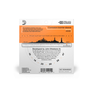 D'addario Guit. Folk 6c 80.20 Bronze 010.047 Ej10 - Westerngitarre Saiten - Variation 1