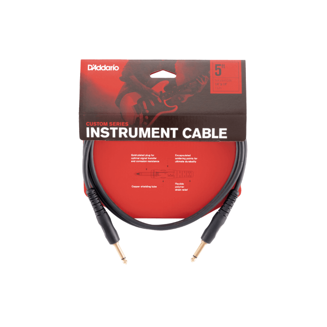 D'addario Instrument Gra10 Custom Gold Coude Droit 3m - Kabel - Variation 6