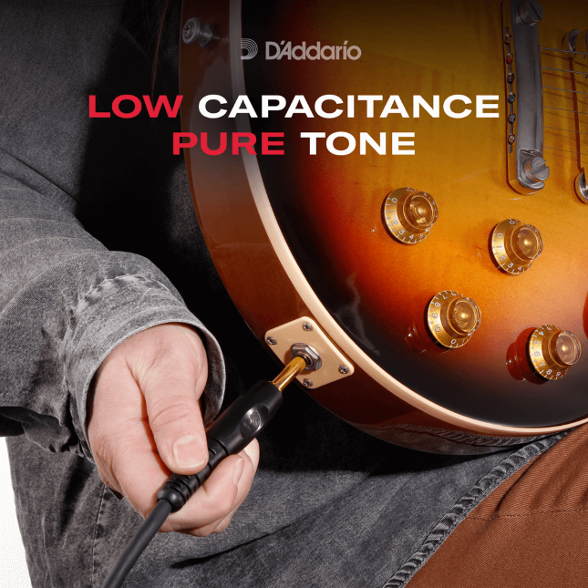 D'addario Jack 6.35mm G10 Custom Gold Droit 3m - Kabel - Variation 1