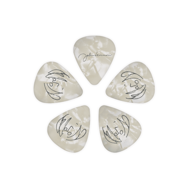 D'addario MÉdiators Guitare Signature John Lennon, Calibre Medium (0,7 Mm), Paquet De 10 - Plektren - Variation 1