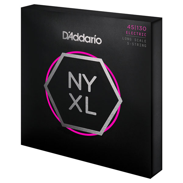 D'addario Nyxl45130 5-string Nickel Wound Electric Bass Long Scale 5c Regular Light 45-130 - E-Bass Saiten - Variation 1