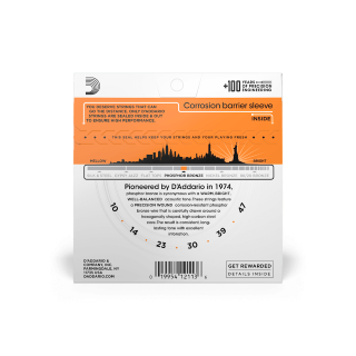 D'addario Jeu De 6 Cordes Phosphor Bronze Acoustic Guitar Ej15 Folk Extra Light 10-47 - Westerngitarre Saiten - Variation 1