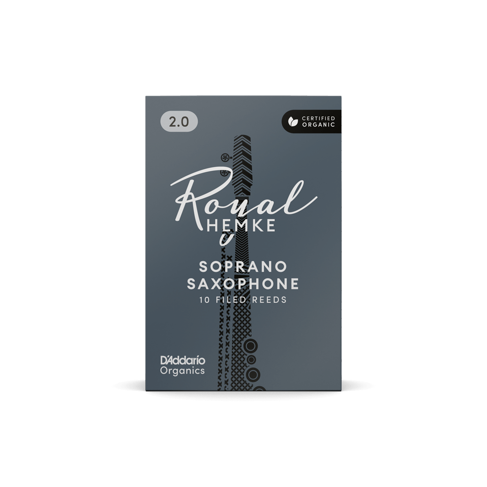 D'addario Rhkp10ssx400 Royal Hemke Organic Soprano Saxophone Reeds, Strength 4.0, 10-pack - Blatt für Saxophon - Variation 2