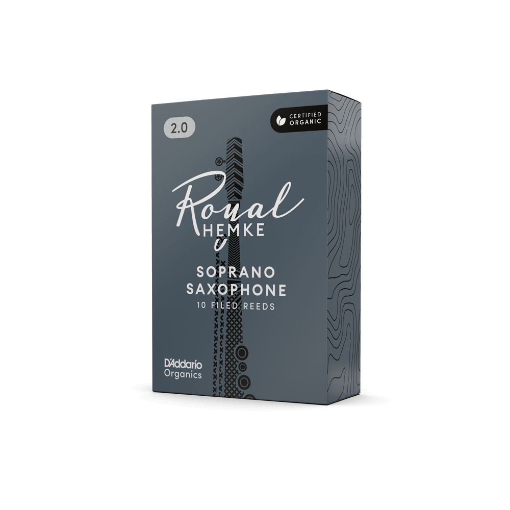 D'addario Rhkp10ssx400 Royal Hemke Organic Soprano Saxophone Reeds, Strength 4.0, 10-pack - Blatt für Saxophon - Variation 1