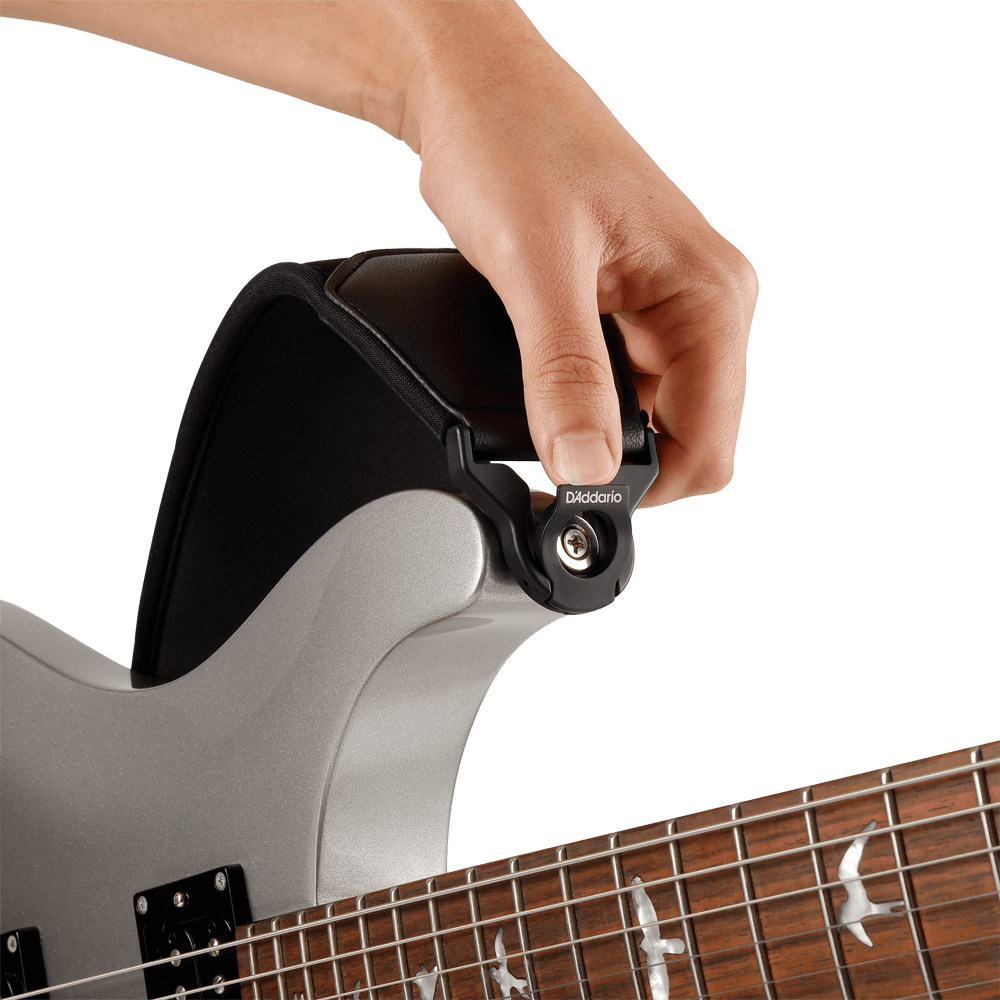 D'addario Sangle En Neoprene D'addario Comfort Auto Lock Pour Guitare, Noir - Gitarrengurt - Variation 4
