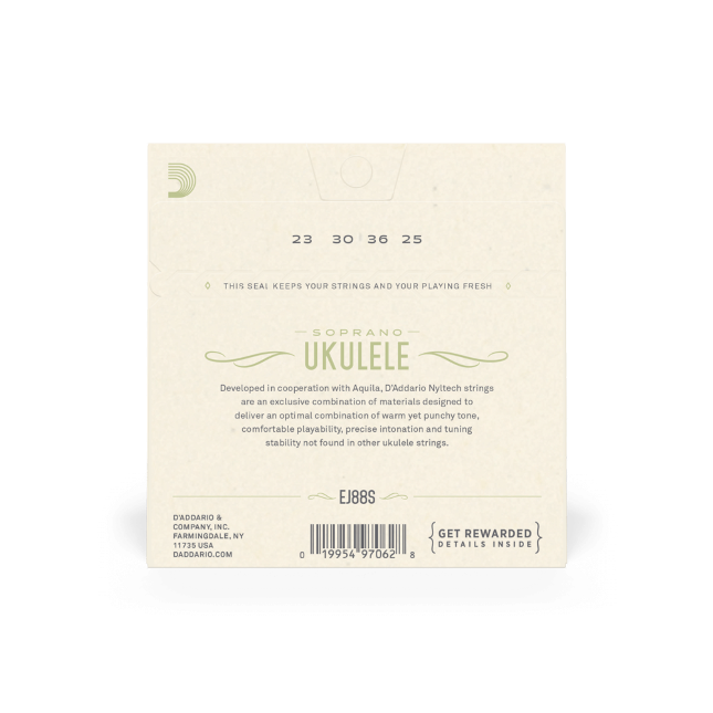 D'addario Ukulele Soprano Nyltech 024.026 Ej88s - Ukulele Saiten - Variation 2