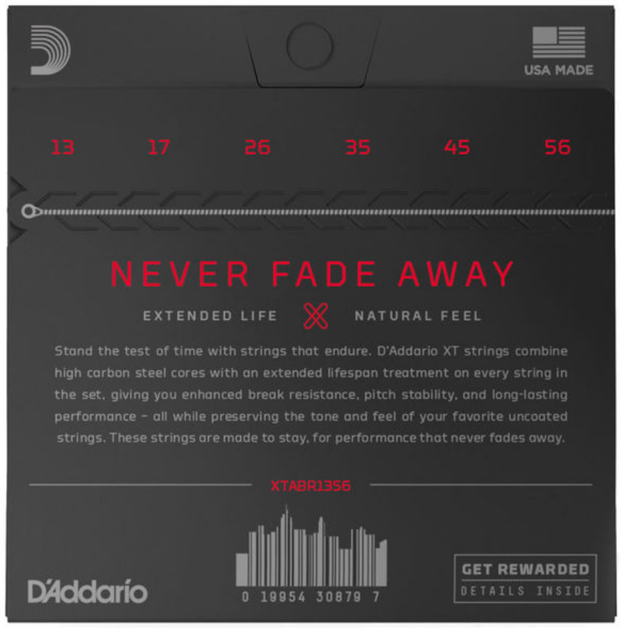 D'addario Xtabr1356 Acoustic Guitar 80/20 Bronze 6c 13-56 - Westerngitarre Saiten - Variation 1