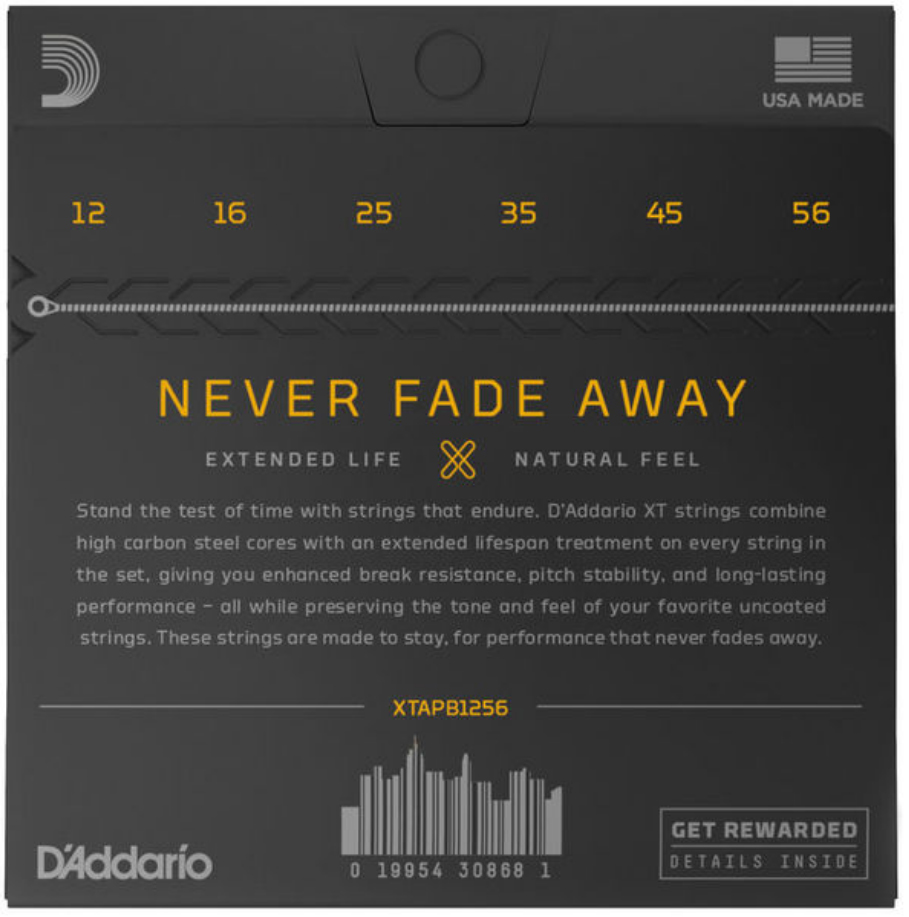 D'addario Xtapb1256 Phosphor Bronze Coated Acoustic Guitar 6c 12-56 - Westerngitarre Saiten - Variation 1