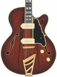 Hollowbody e-gitarre D'angelico Deluxe 59 - Satin brown burst