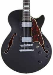 Semi-hollow e-gitarre D'angelico Premier SS - Black flake