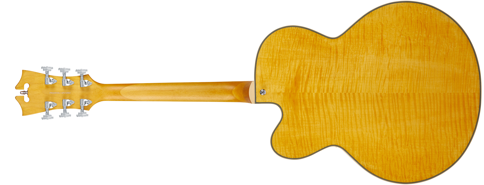 D'angelico Premier Exl1 1h Ht Ova - Satin Honey Blonde - Hollowbody E-Gitarre - Variation 1