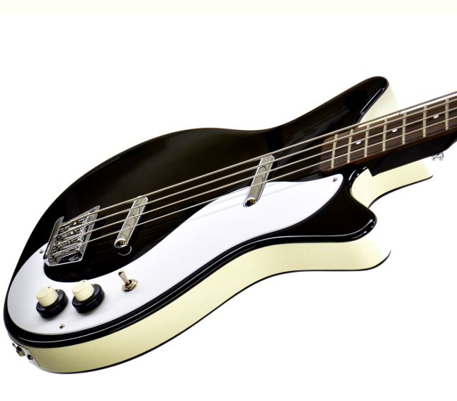 Danelectro '59 Dc Longscale - 4c Ss - Black - Solidbody E-bass - Variation 1