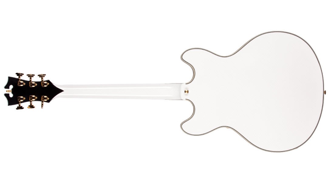 D'angelico Exdc White - Semi-Hollow E-Gitarre - Variation 1