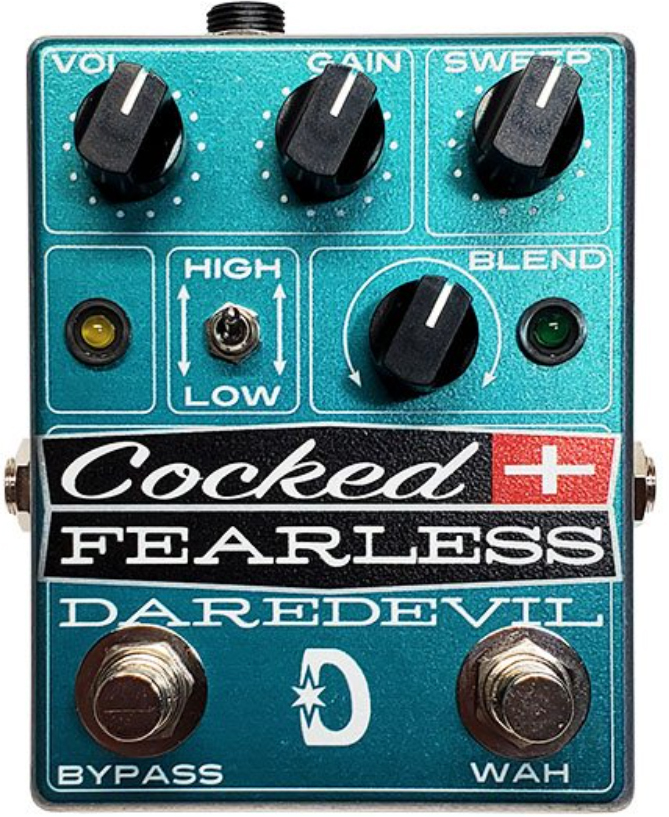 Daredevil Pedals Cocked & Fearless Fixed Wah / Distortion - Overdrive/Distortion/Fuzz Effektpedal - Main picture