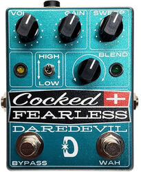 Overdrive/distortion/fuzz effektpedal Daredevil pedals Cocked & Fearless Fixed Wah / Distortion