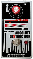 Overdrive/distortion/fuzz effektpedal Death by audio Absolute Destruction Fuzz