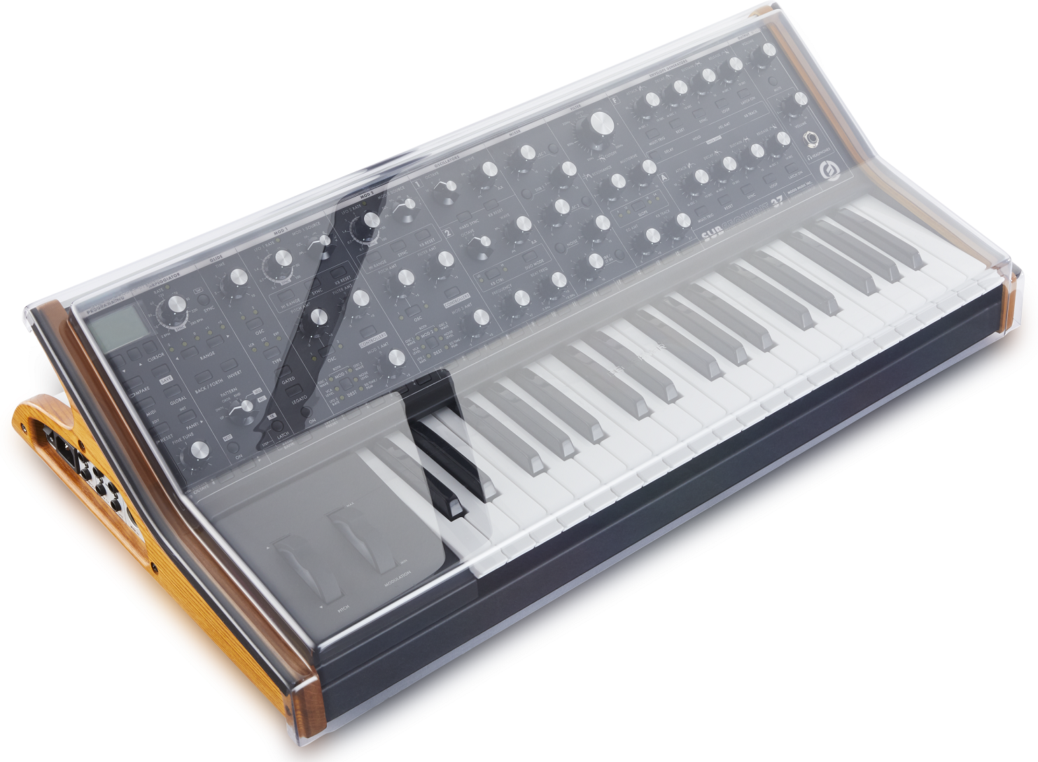 Decksaver Moog Subsequent37 Cover (soft-fit Sides) - Tasche für Studio-Equipment - Main picture