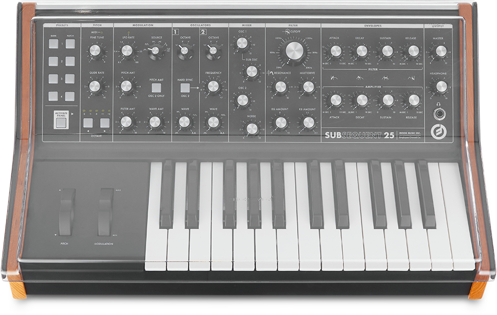 Decksaver Moog Subsequent 25/sub Phatty Cover - Tasche für Studio-Equipment - Variation 1