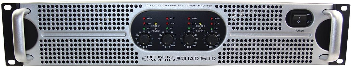 Multikanäle endstufe Definitive audio Quad 150D