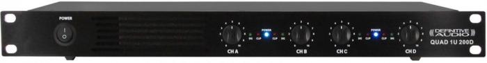 Multikanäle endstufe Definitive audio QUAD 1U 200D