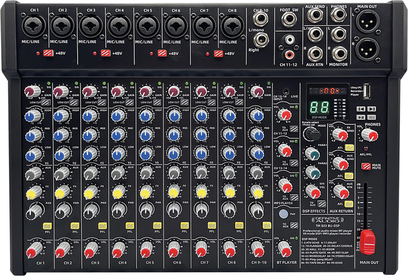 Definitive Audio Tm 833 Bu-dsp - Analoges Mischpult - Main picture