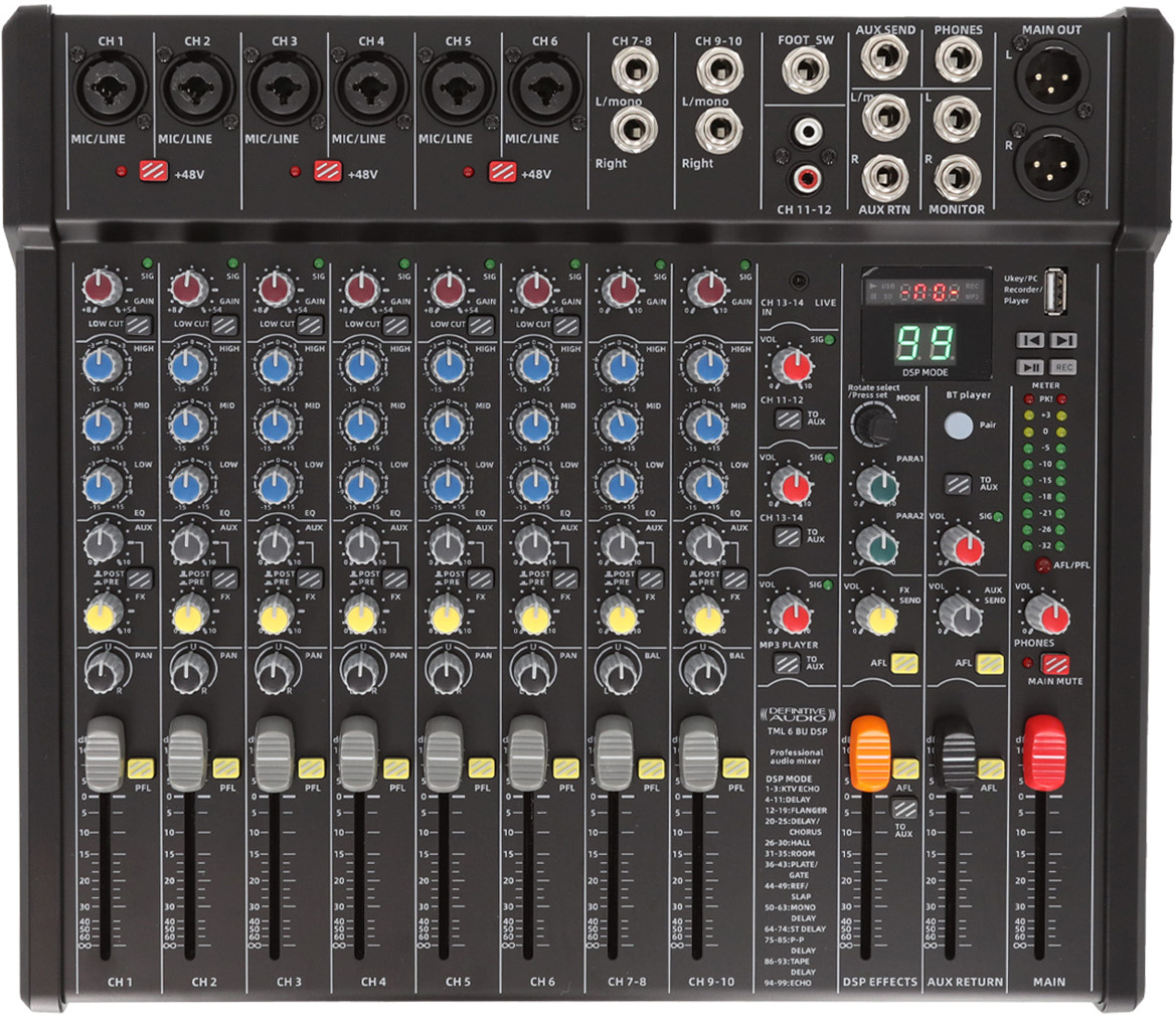 Definitive Audio Tml 6 Bu Dsp - Analoges Mischpult - Main picture