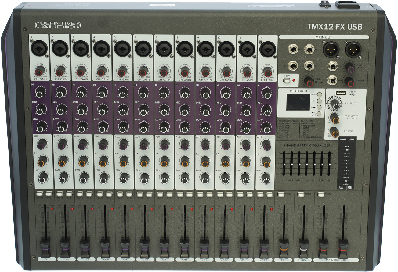 Definitive Audio Tmx12 Fx Usb - Analoges Mischpult - Main picture