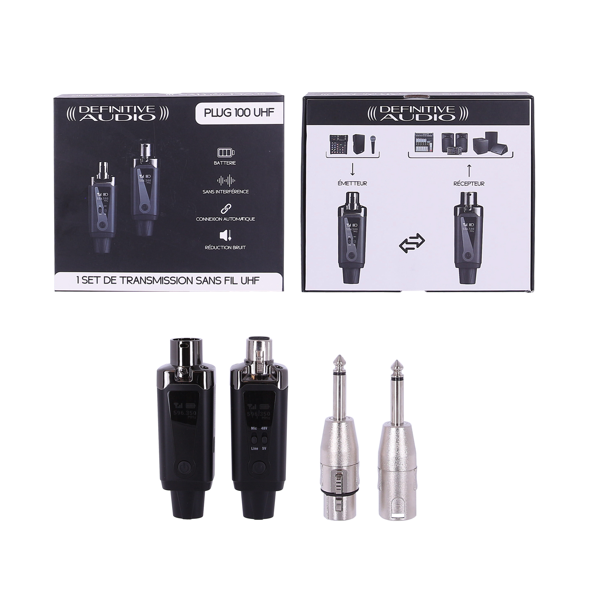 Definitive Audio Plug 100 Uhf - Wireless Sender-Empfänger System - Variation 10
