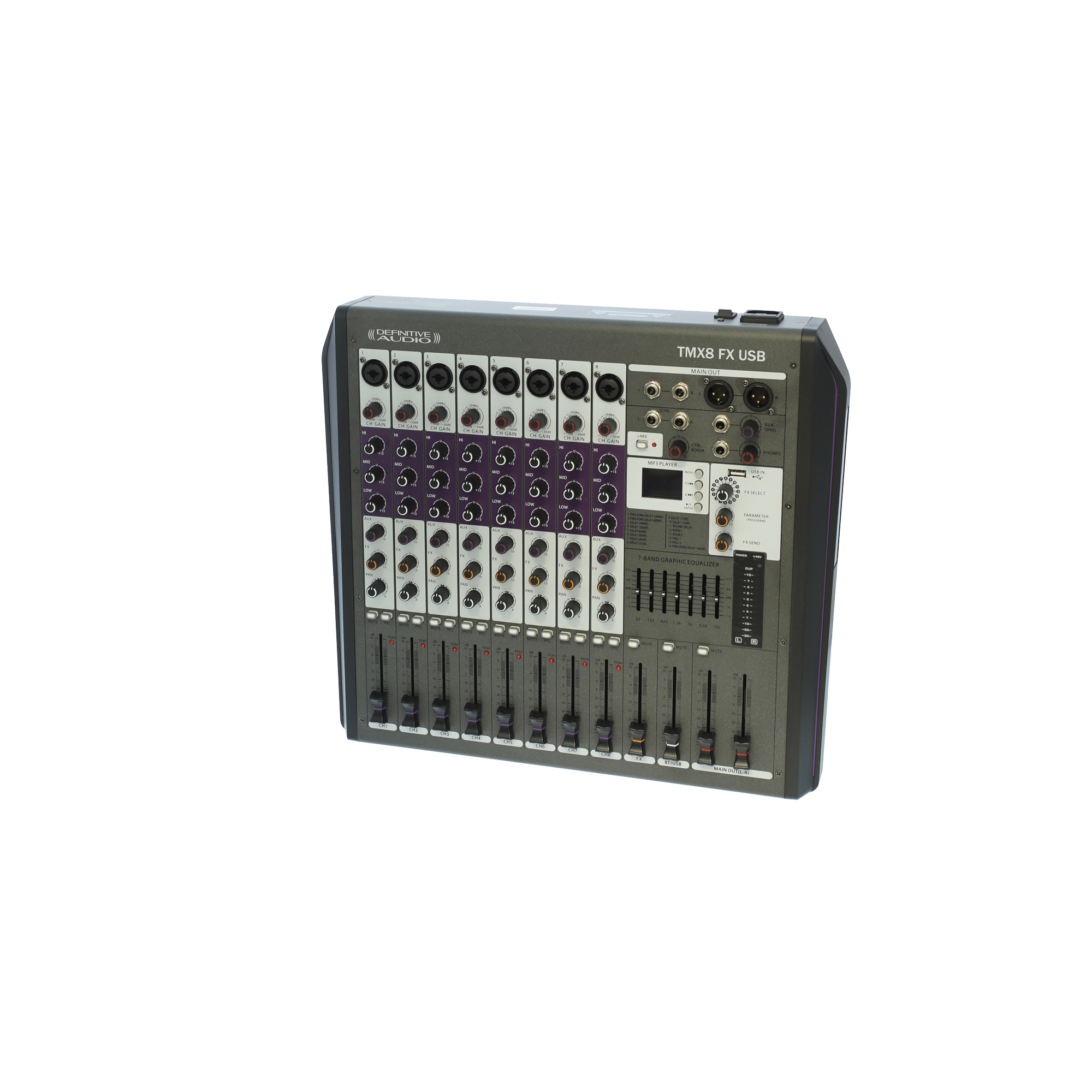 Definitive Audio Tmx8 Fx Usb - Analoges Mischpult - Variation 2