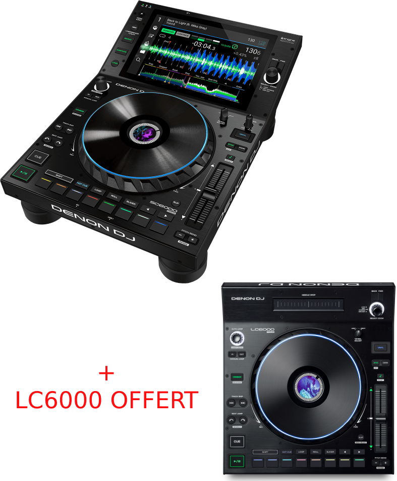 Denon Dj Sc 6000  + Lc 6000 - MP3 & CD Plattenspieler - Main picture