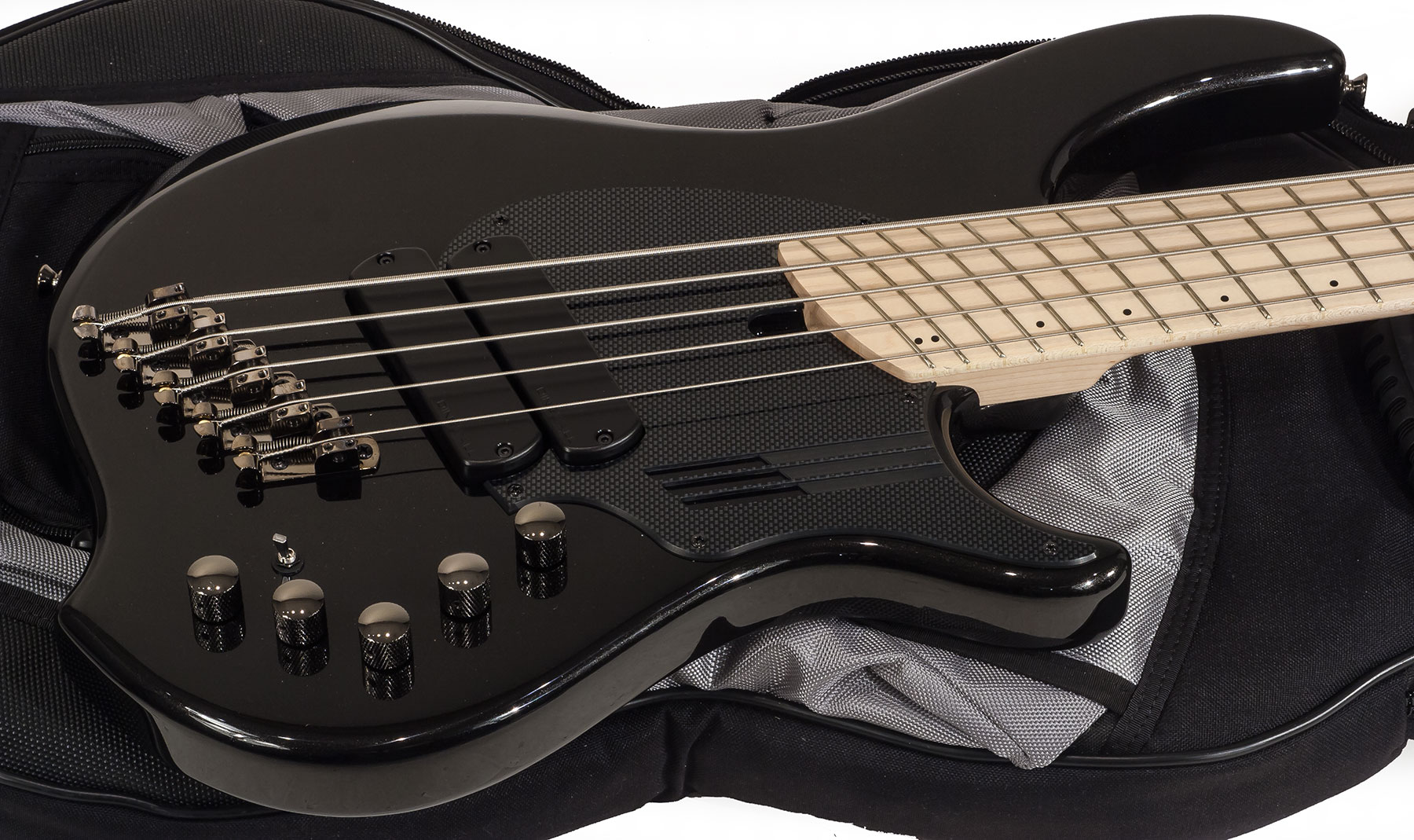 Dingwall Adam Nolly Getgood Ng2 5c 2-pickups Signature Active Mn - Metallic Black - Solidbody E-bass - Variation 1