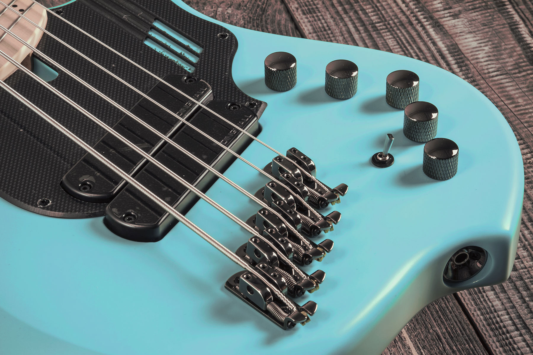 Dingwall Adam Nolly Getgood Ng2 5c Signature 2pu Active Mn - Matte Celestial Blue - Solidbody E-bass - Variation 3