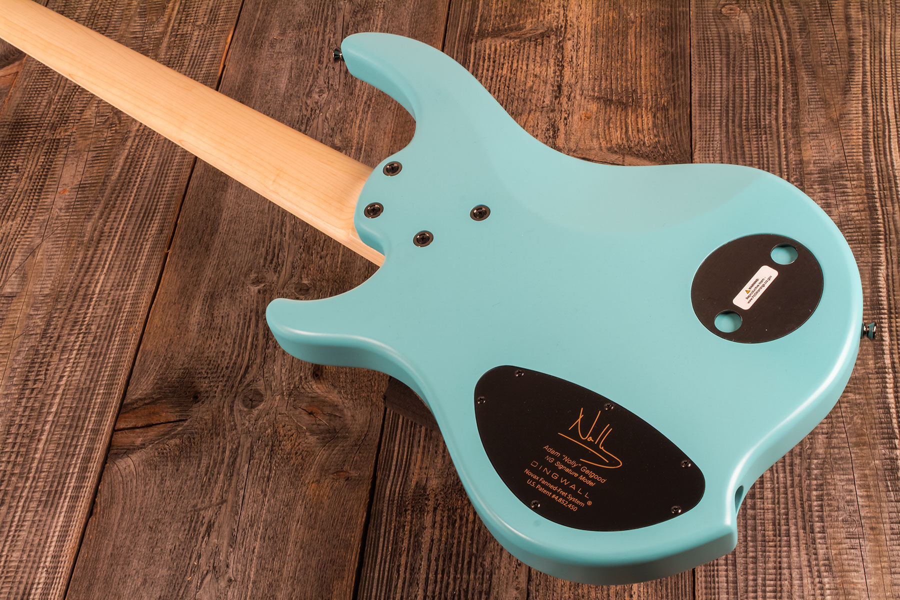Dingwall Adam Nolly Getgood Ng2 5c Signature 2pu Active Mn - Matte Celestial Blue - Solidbody E-bass - Variation 4