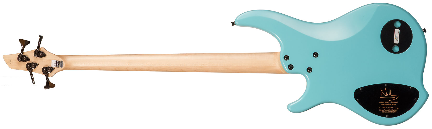 Dingwall Adam Nolly Getgood Ng3 4c Signature 3pu Active Mn - Matte Celestial Blue - Solidbody E-bass - Variation 1