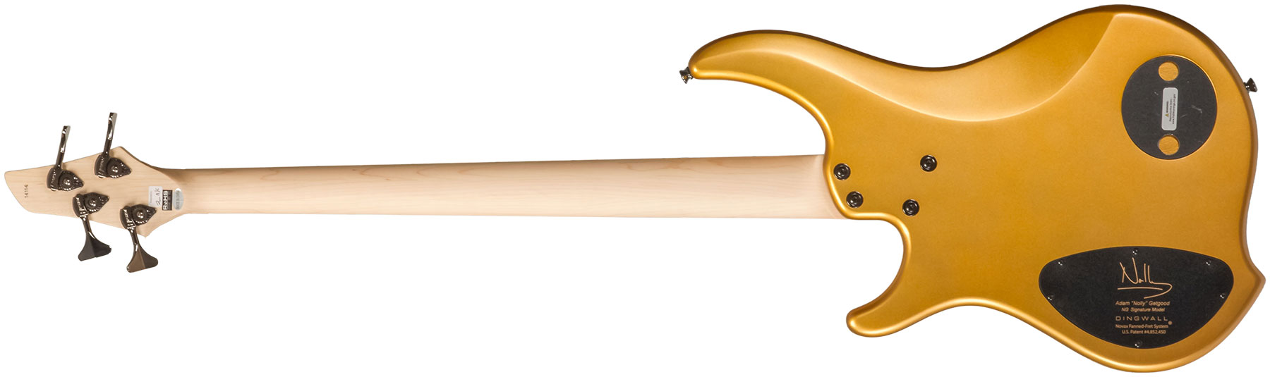 Dingwall Adam Nolly Getgood Ng3 4c Signature 3pu Active Mn - Gold Matte - Solidbody E-bass - Variation 1