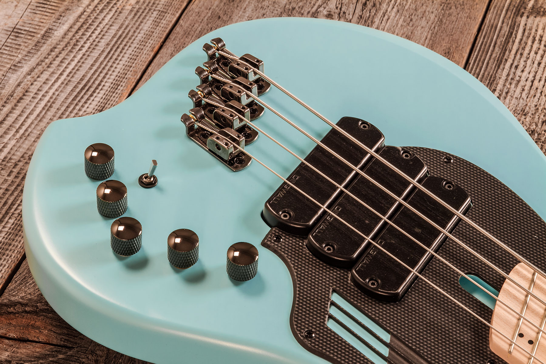 Dingwall Adam Nolly Getgood Ng3 4c Signature 3pu Active Mn - Matte Celestial Blue - Solidbody E-bass - Variation 3