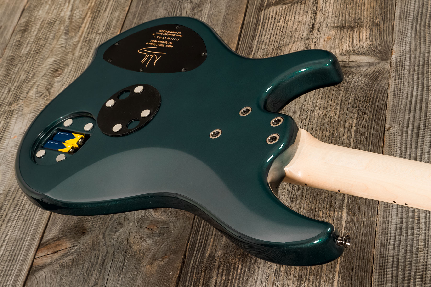 Dingwall Adam Nolly Getgood Ng3 4c Signature 3pu Active Mn - Black Forest Green - Solidbody E-bass - Variation 6