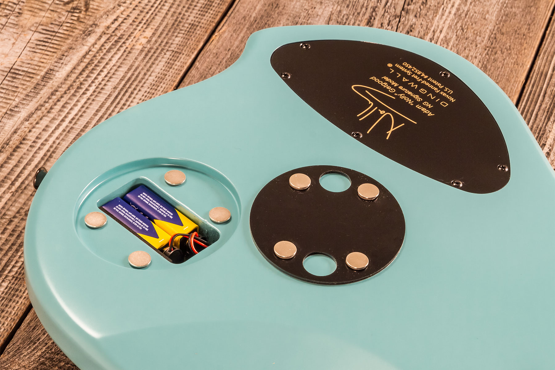 Dingwall Adam Nolly Getgood Ng3 4c Signature 3pu Active Mn - Matte Celestial Blue - Solidbody E-bass - Variation 6